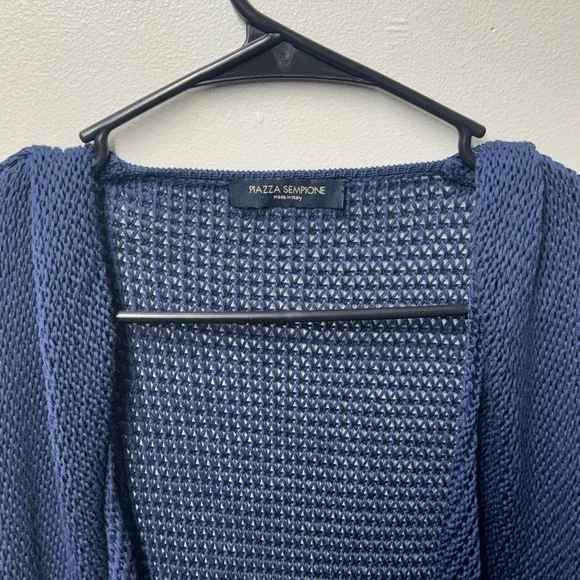 Piazza Sempione SpA Blue Knit Cardigan - Picture 10 of 13
